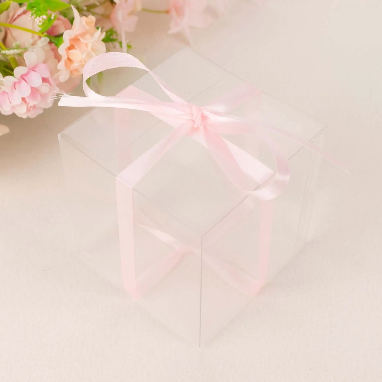 100 Yards 3/8" Blush Single Face Decorative Satin Ribbon - Image 4