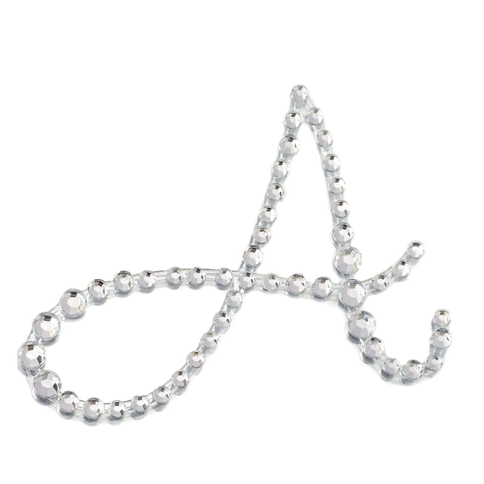 12 Pack | 1.5" Clear Rhinestone Monogram Letter Jewel Sticker Self Adhesive DIY Diamond Decor - and - Image 12