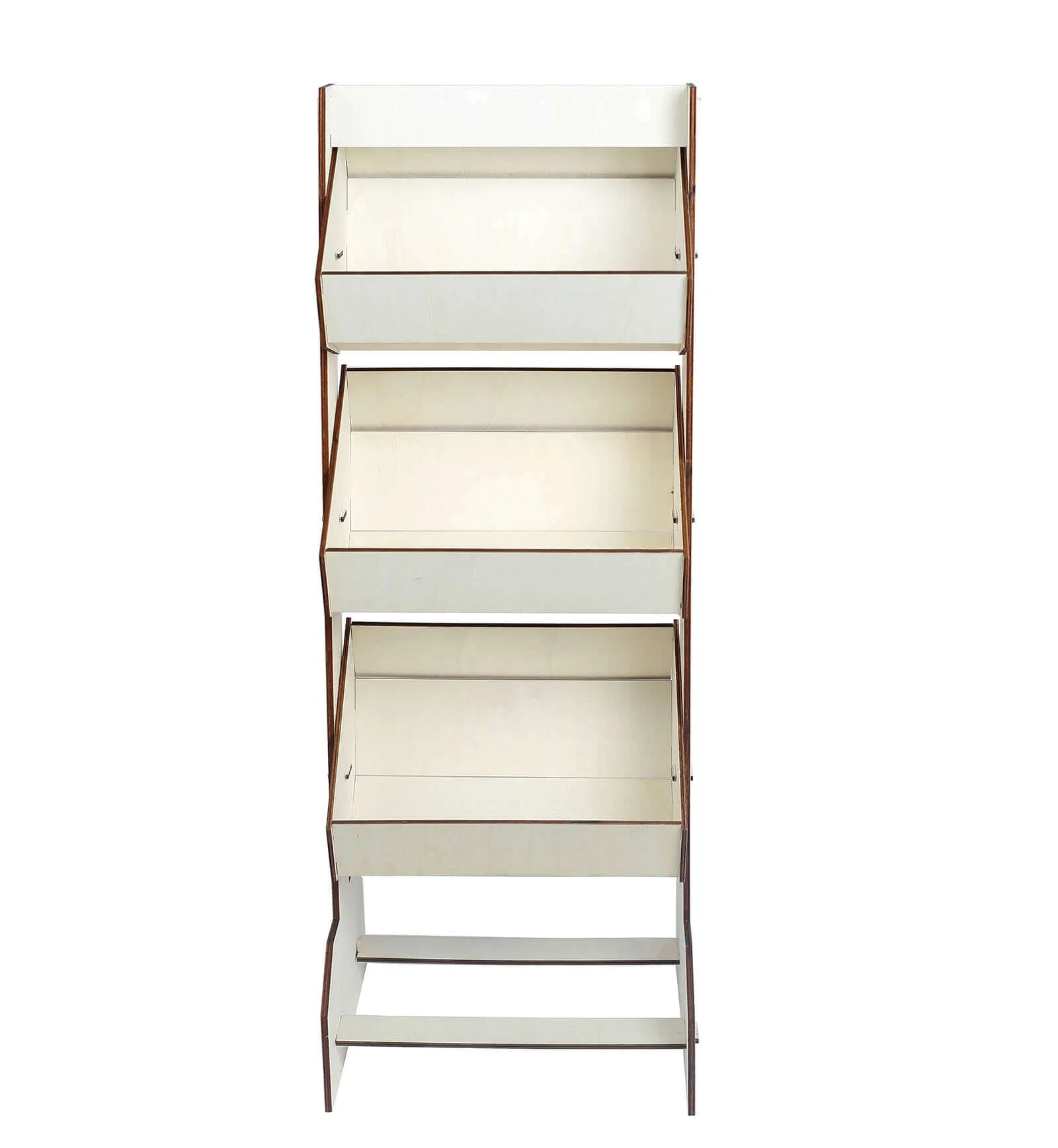 3-Tier Wooden Display Rack Basket Floor Standing Design Natural - Rustic Tabletop Cupcake Dessert Shelf Holder 33" - Image 6