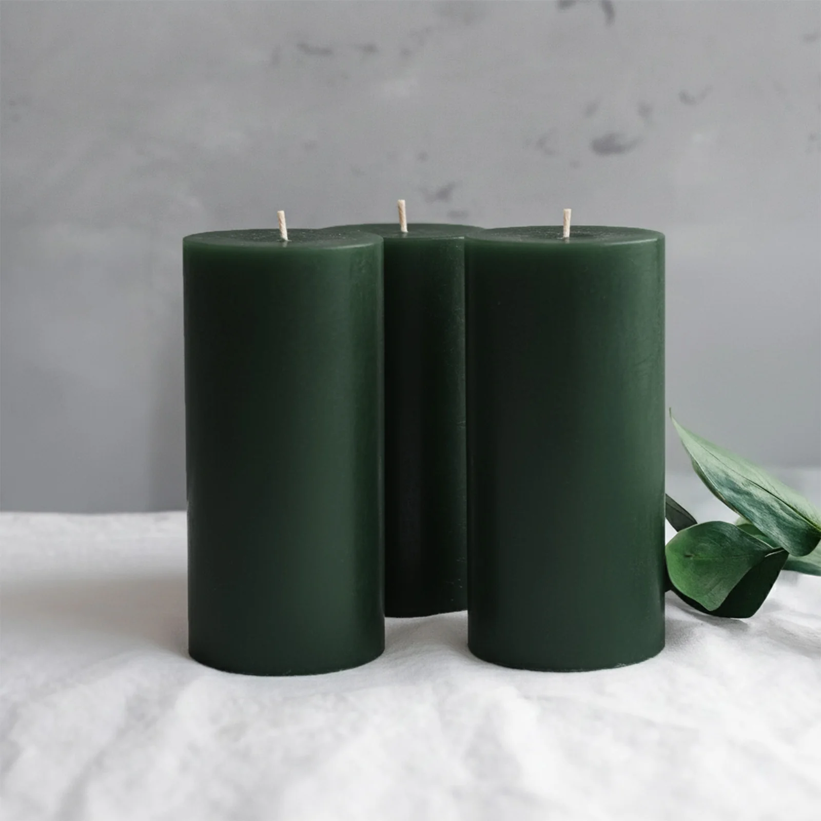 6-Pack Unscented Dripless Pillar Candles – 3"x6" Hunter Emerald Green Paraffin Wax with Smokeless Cotton Wicks, Clean & Long-Lasting 60-Hour Burn - Image 8
