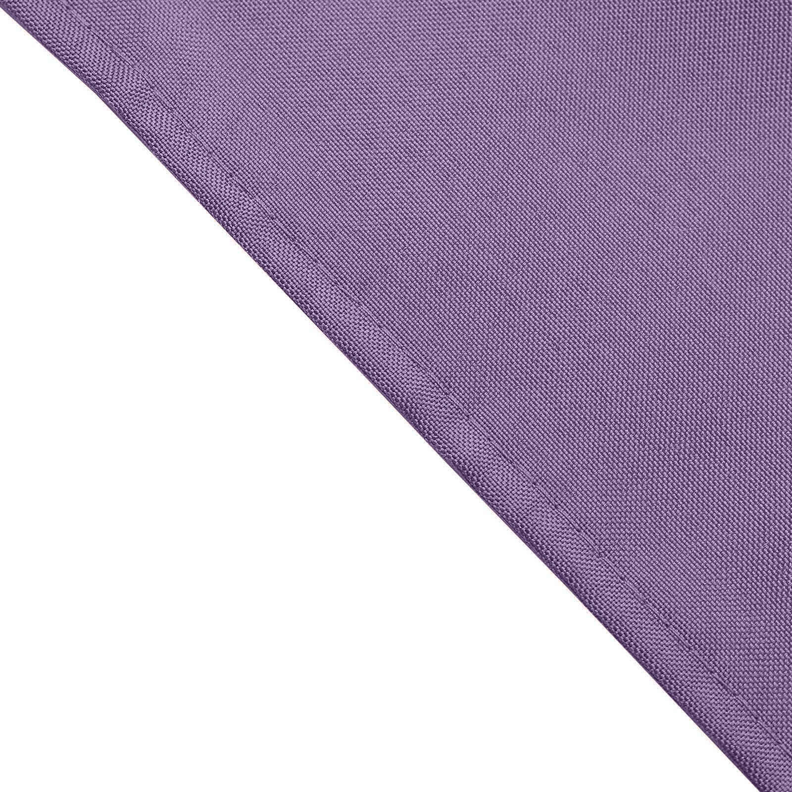 5 Pack Premium Polyester 17"x17" Napkins Violet Amethyst - Durable & Wrinkle Resistant Dinner Napkins - Image 3