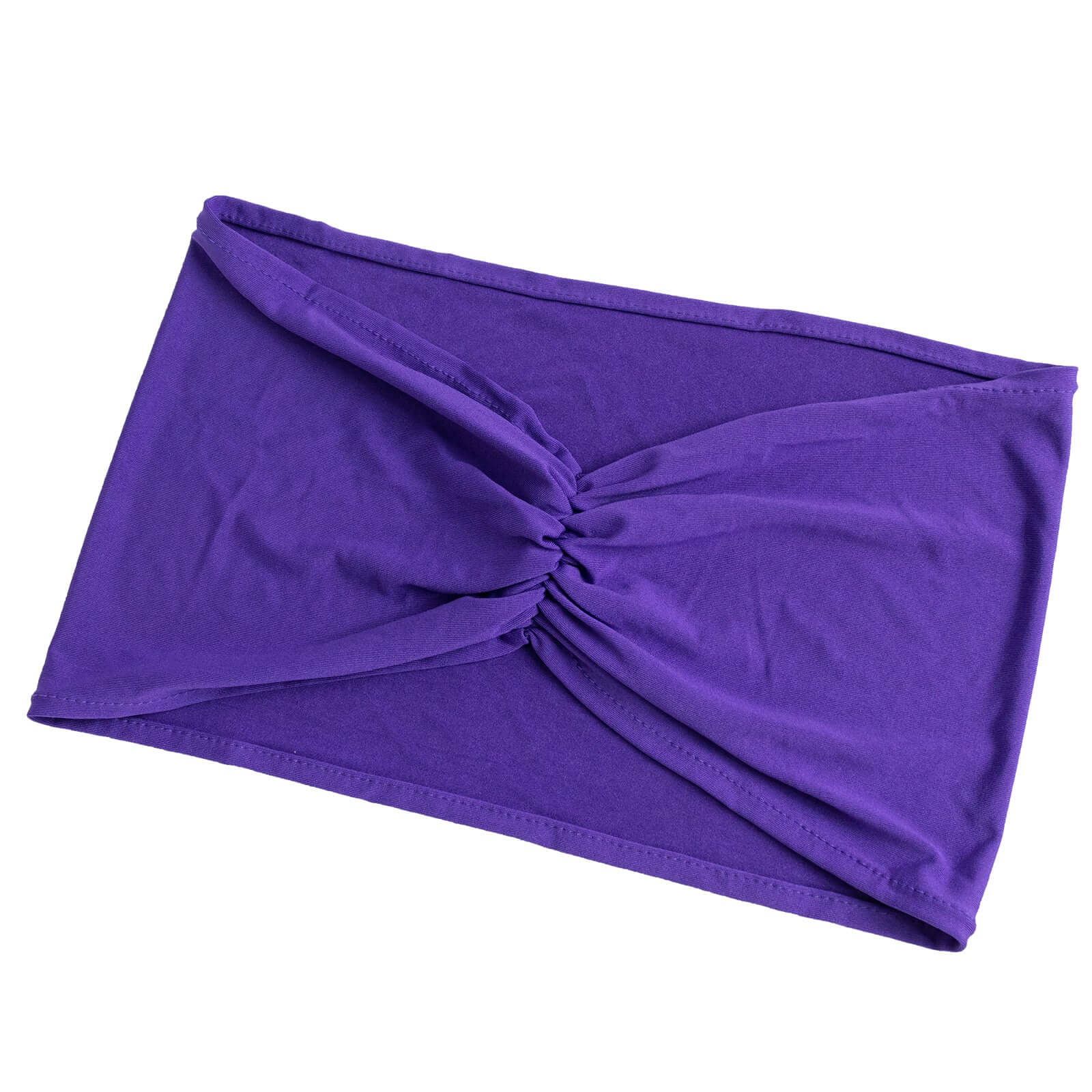 5 Pack Spandex Chair Sashes Purple Ruffled Style - Wide Easy to Use Stretch Chair Bands 8"x13" - Image 8
