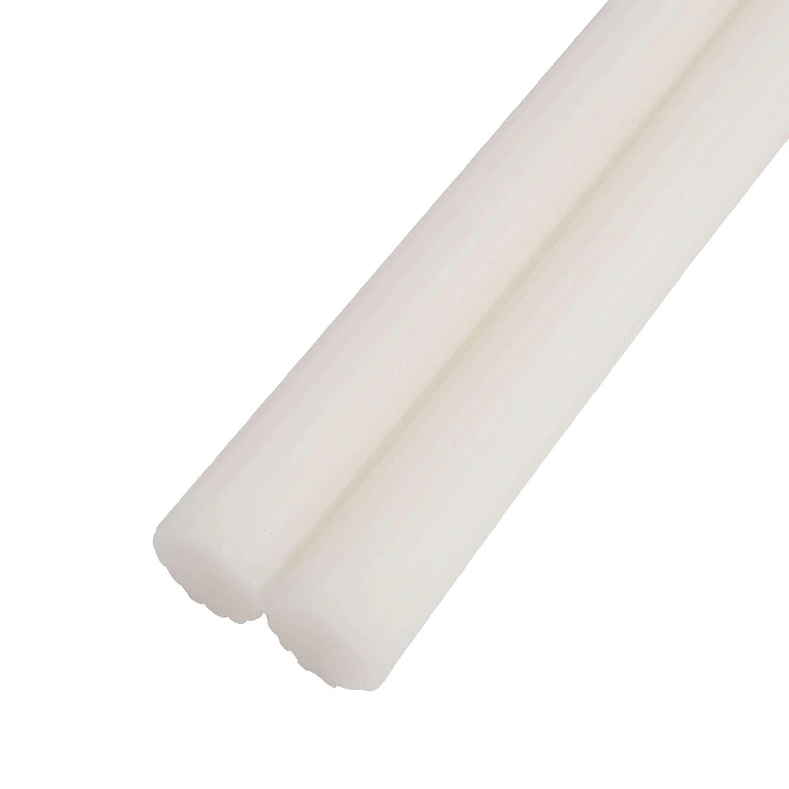 5-Pack Taper Candles Ribbed Wick Ribbon Wax Design White - Premium Unscented Dinner Candles 9" - Image 12