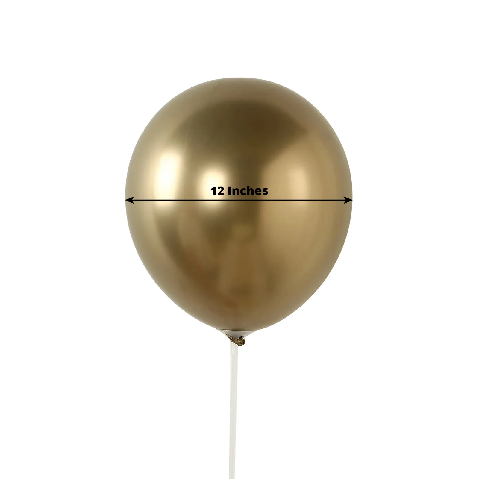 50 Pack Chrome Champagne Biodegradable Latex Balloons 12", Thick Eco Friendly Metallic Party Balloons - Image 3