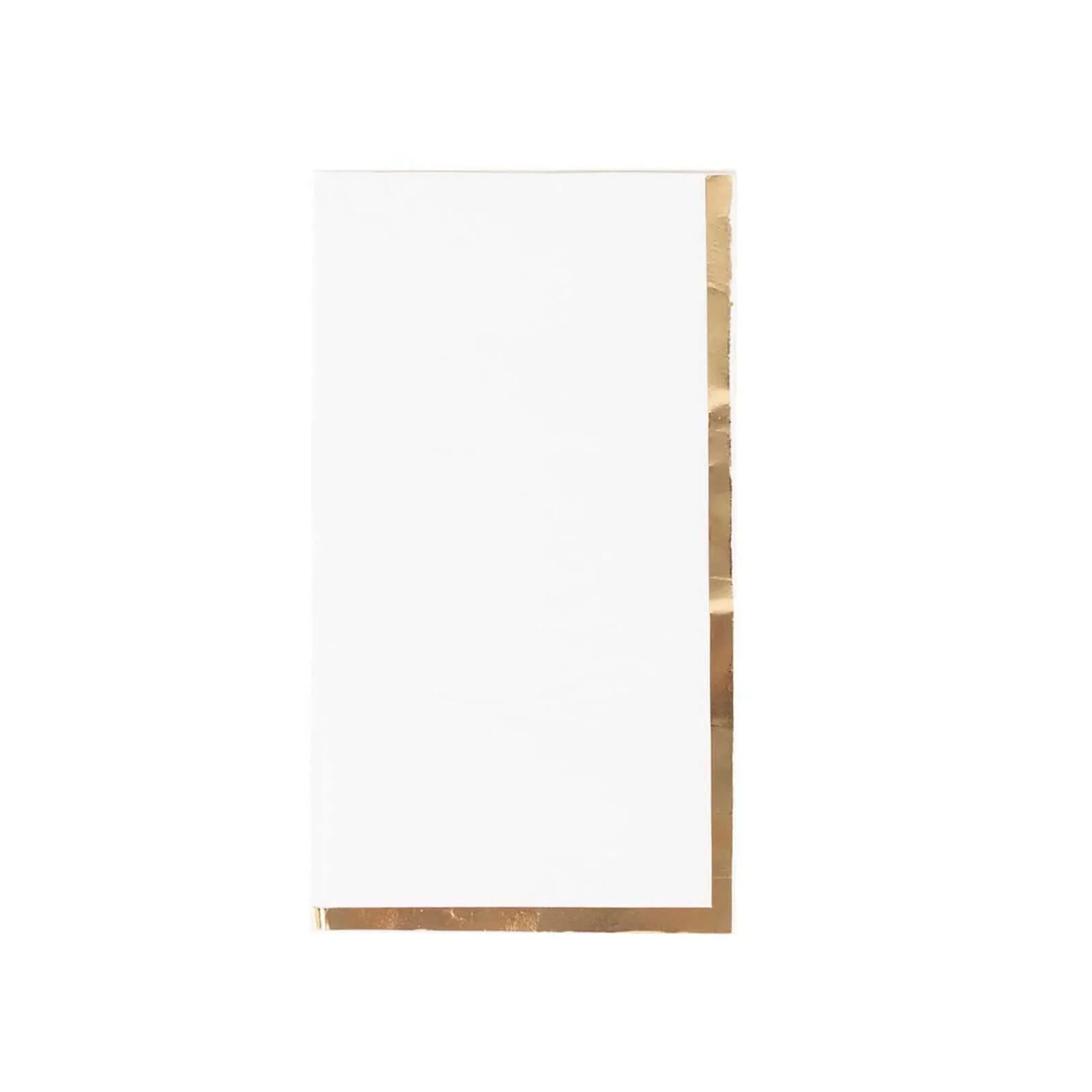 50-Pack Paper Dinner Napkins White with Gold Foil Edge 2 Ply - Stylish Disposable Napkins for Parties - Image 6