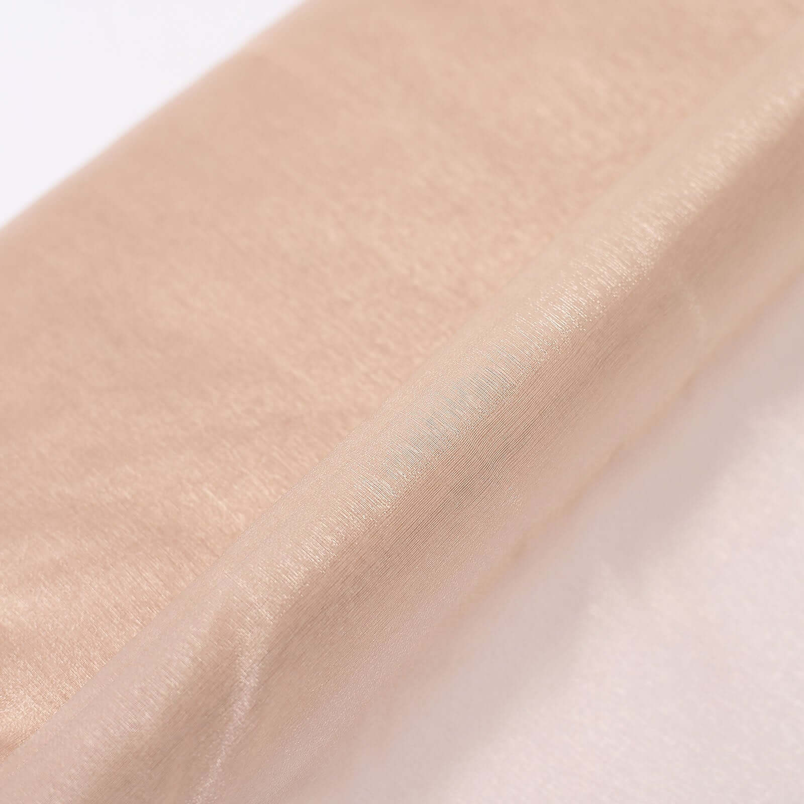 54"x10yd Nude Solid Sheer Chiffon Fabric Bolt, DIY Voile Drapery Fabric - Image 8