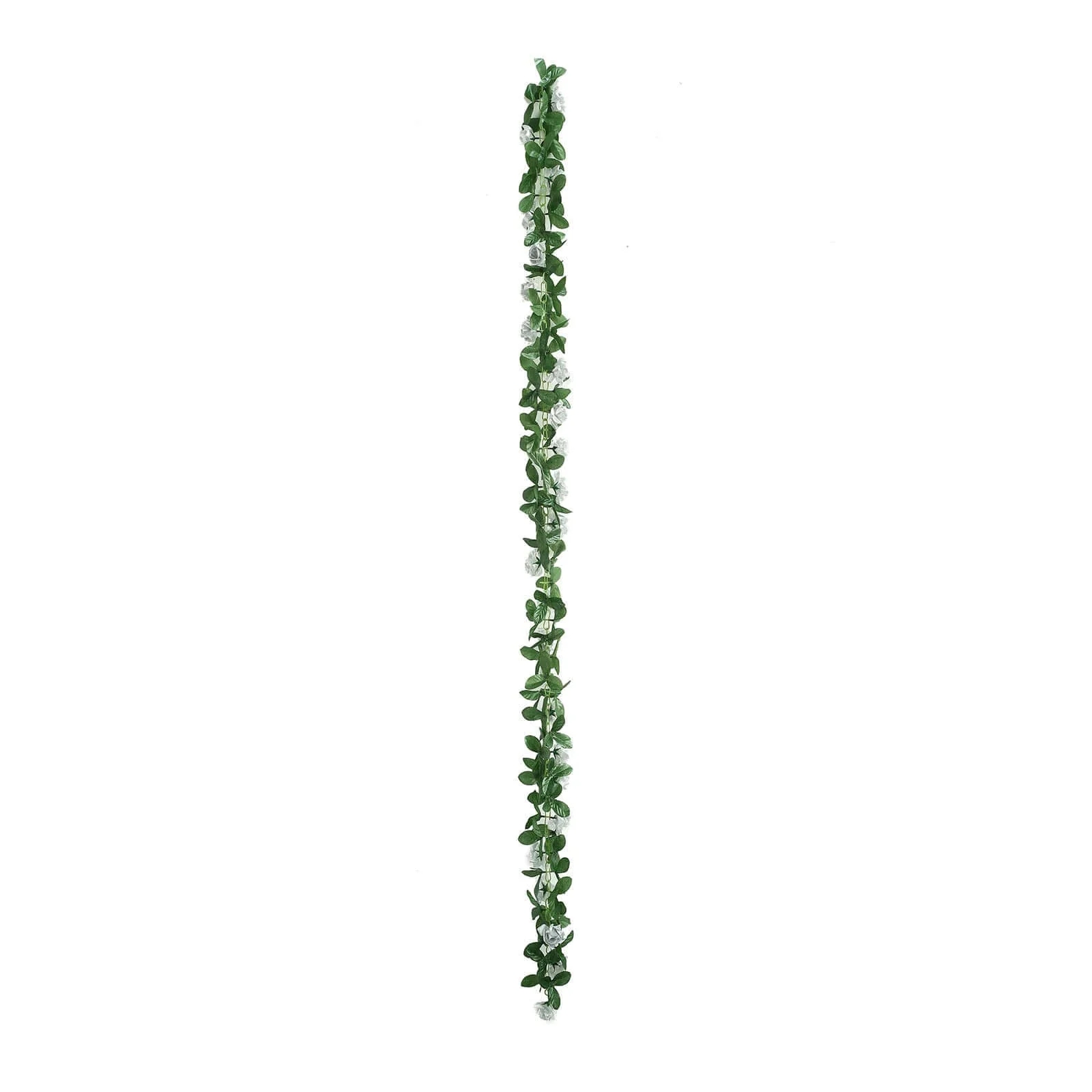 6ft Silver Artificial Silk Rose Garland UV Protected Flower Chain - Image 7