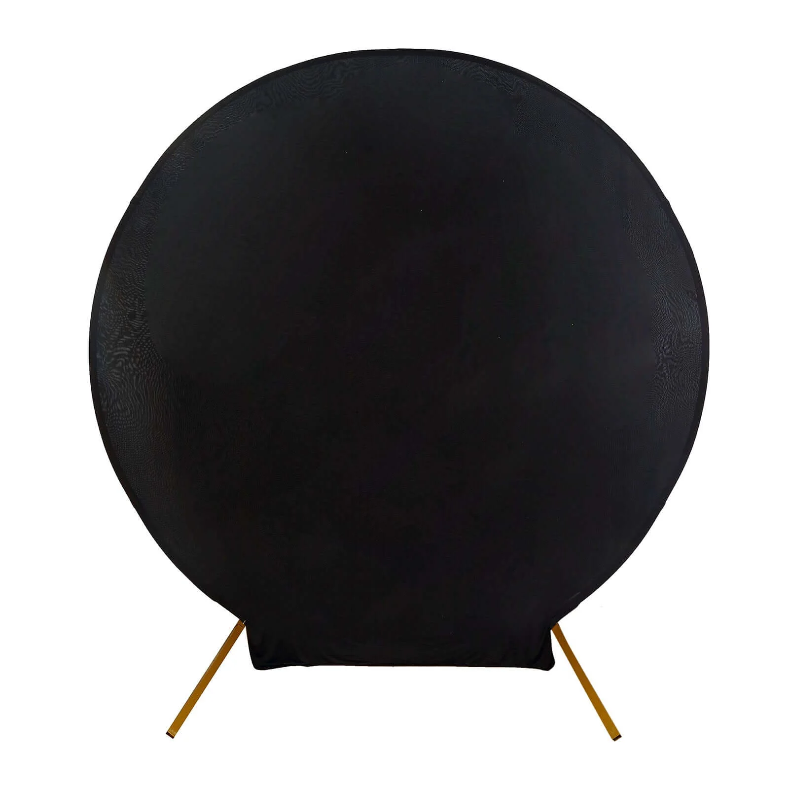 7.5ft Black Round Spandex Fit Party Backdrop Stand Cover - Image 7