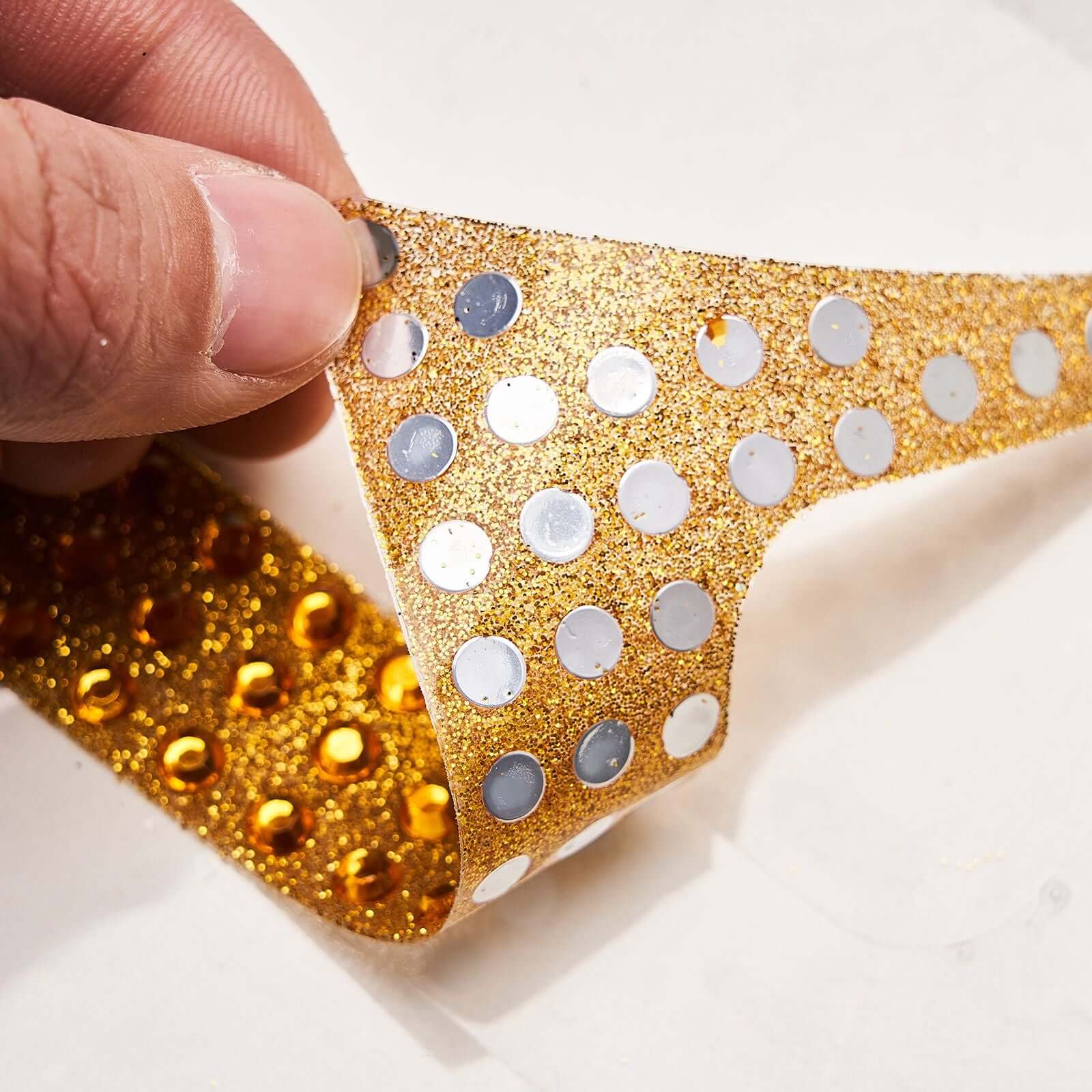 Decorative Rhinestone Number "5" Stickers, Glitter Adhesive Craft Numbers Gold DIY Sparkle Embellishments 8" - Image 10