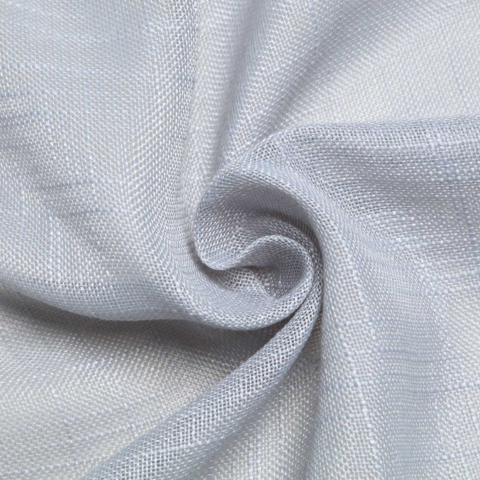 Faux Linen 12"x108" Table Runner Silver - Slubby Textured & Wrinkle Resistant Table Decor - Image 9