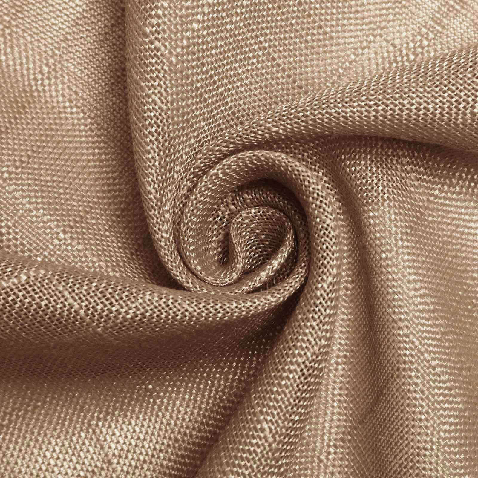 Faux Linen 90"x132" Rectangular Tablecloth Natural - Slubby Texture Wrinkle-Resistant Seamless Table Cover - Image 8