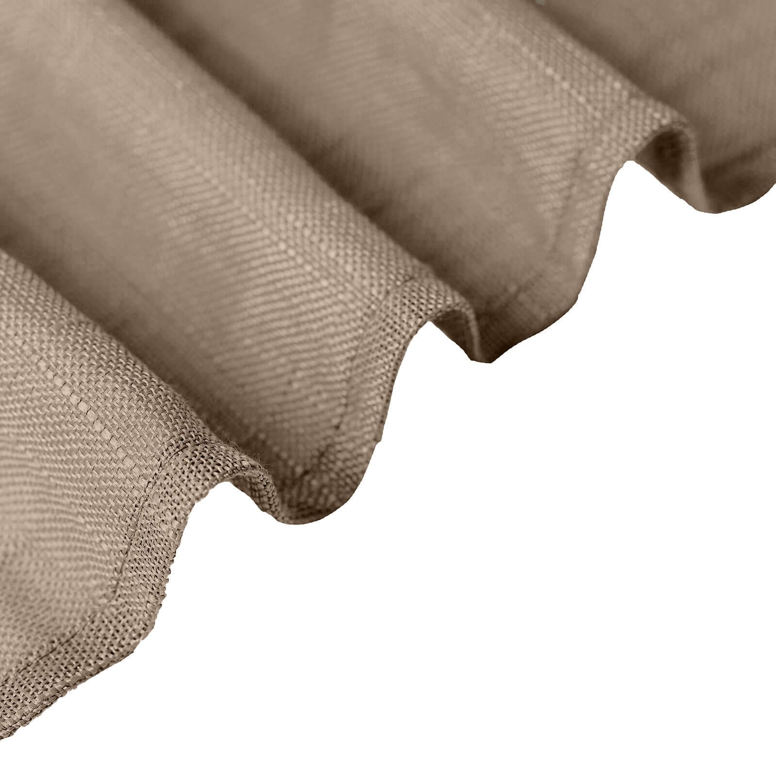 Faux Linen 90"x132" Rectangular Tablecloth Taupe - Slubby Texture Wrinkle-Resistant Seamless Table Cover - Image 8