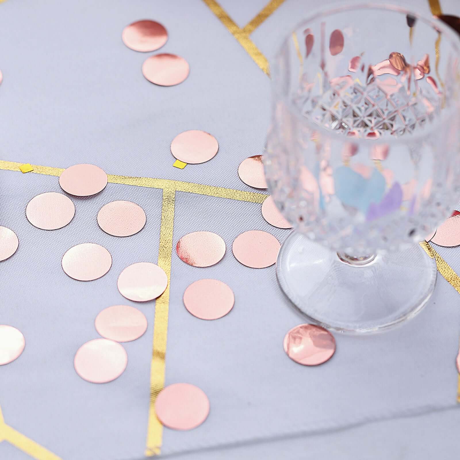 Metallic Round Party Confetti 18G Bag Rose Gold Foil, Balloon Table Confetti Glitter Dots for Festive Weddings Baby Bridal Showers & Events - Image 11