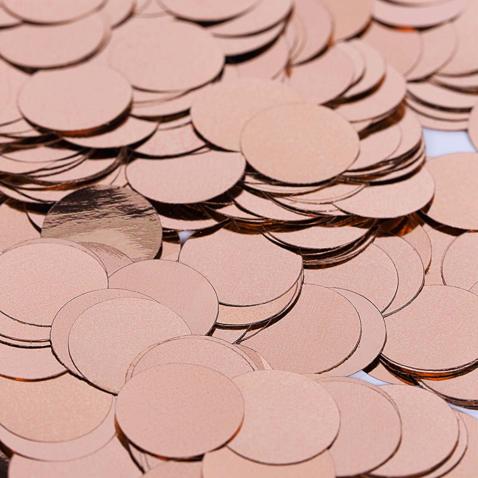 Metallic Round Party Confetti 18G Bag Rose Gold Foil, Balloon Table Confetti Glitter Dots for Festive Weddings Baby Bridal Showers & Events - Image 6
