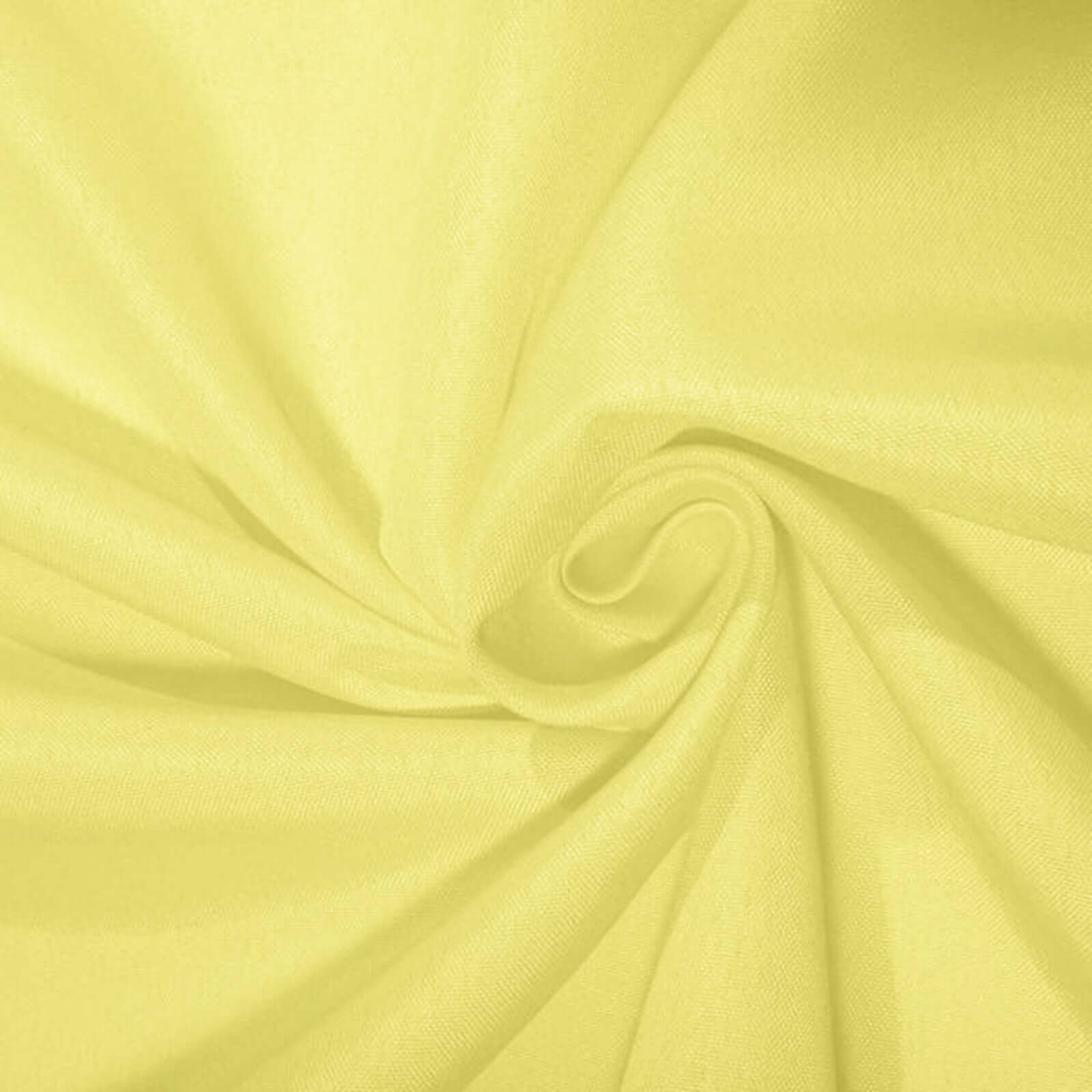 Polyester 120" Round Tablecloth Yellow - Seamless Wrinkle-Resistant Table Cover - Image 8