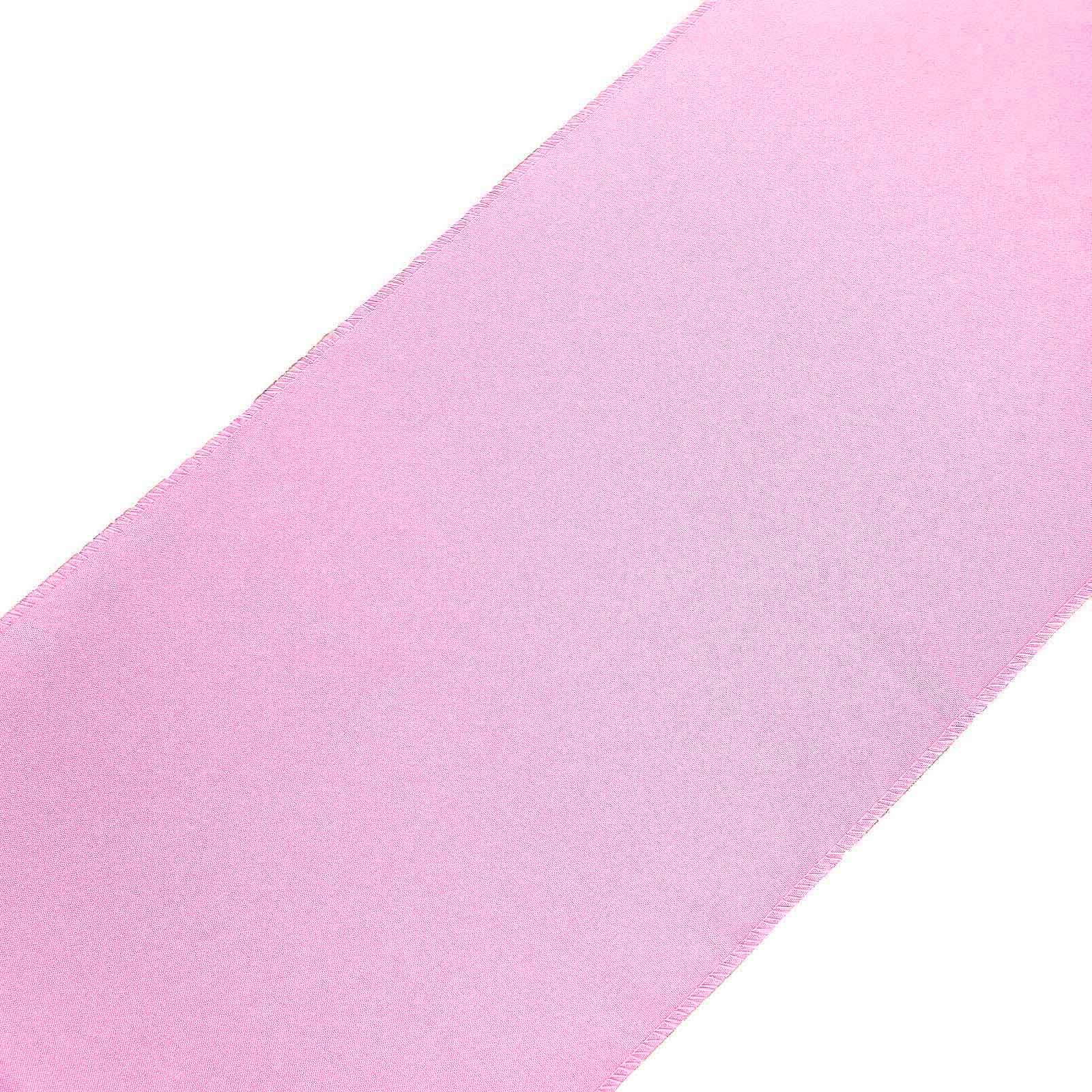 Polyester 12"x108" Table Runner Pink - Durable & Wrinkle-Resistant Table Decor - Image 7