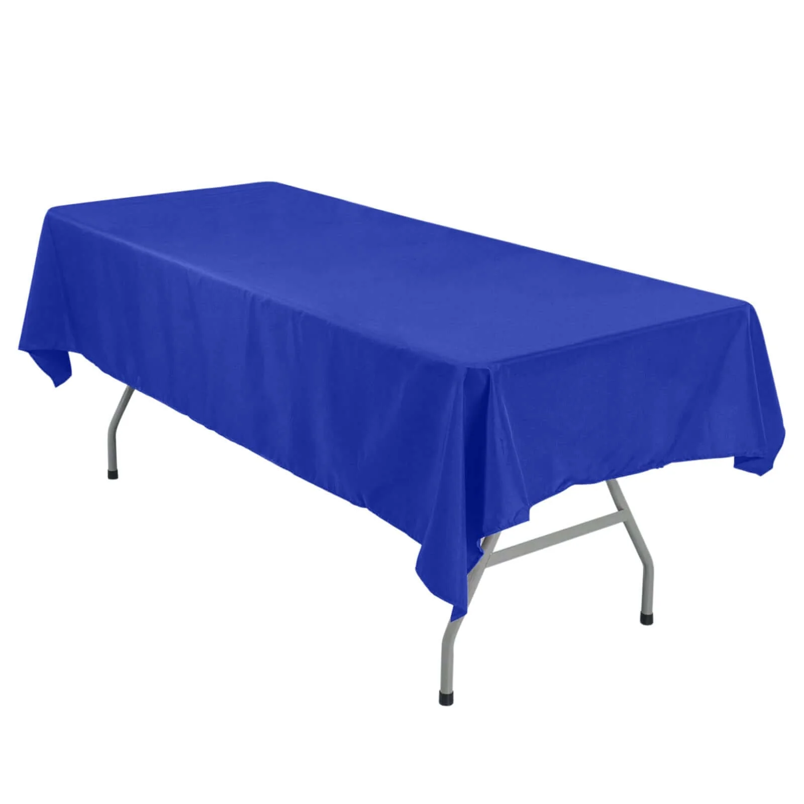 Polyester 54"x96" Rectangle Tablecloth Royal Blue - Wrinkle-Resistant & Easy-to-Care Table Cover