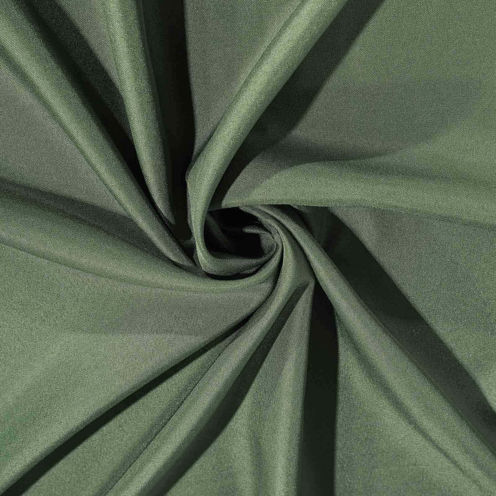 Polyester 70"x70" Table Overlay Square Tablecloth Olive Green - Wrinkle-Resistant & Durable Table Cover - Image 8