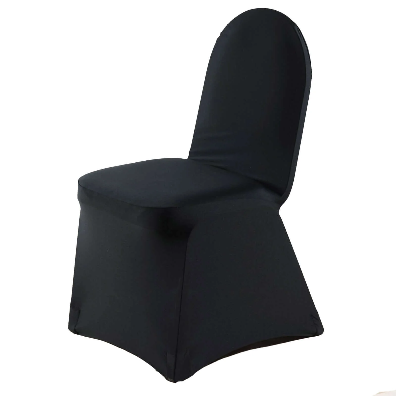 Premium Spandex Chair Cover with Foot Pockets for Banquet Chairs Black - Stretch 220GSM Fitted Slipcover - Image 7