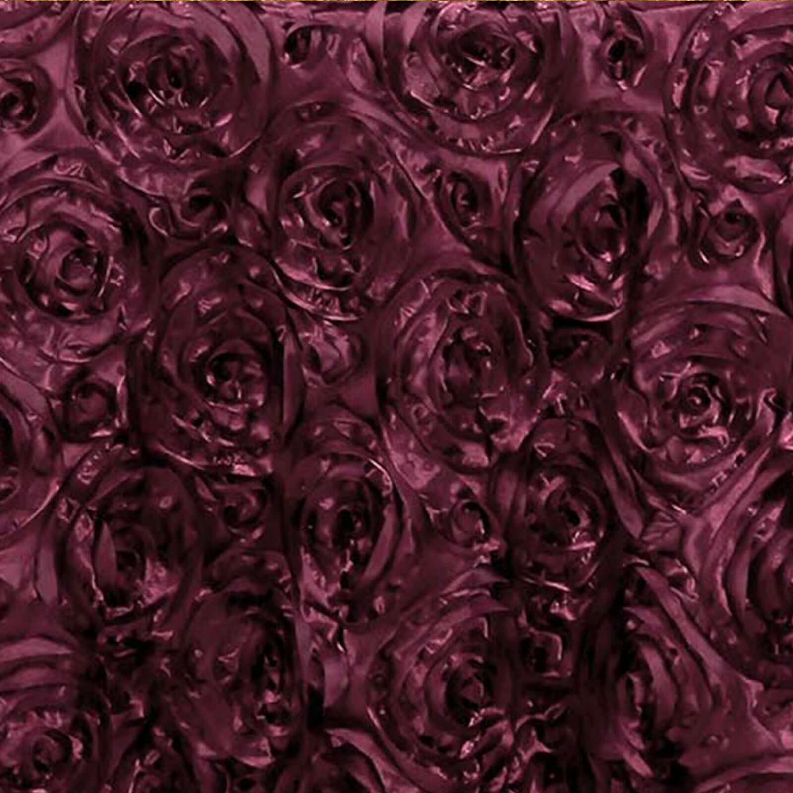 Rosette Satin 14"x108" Table Runner Burgundy - Grandiose Design - Image 8