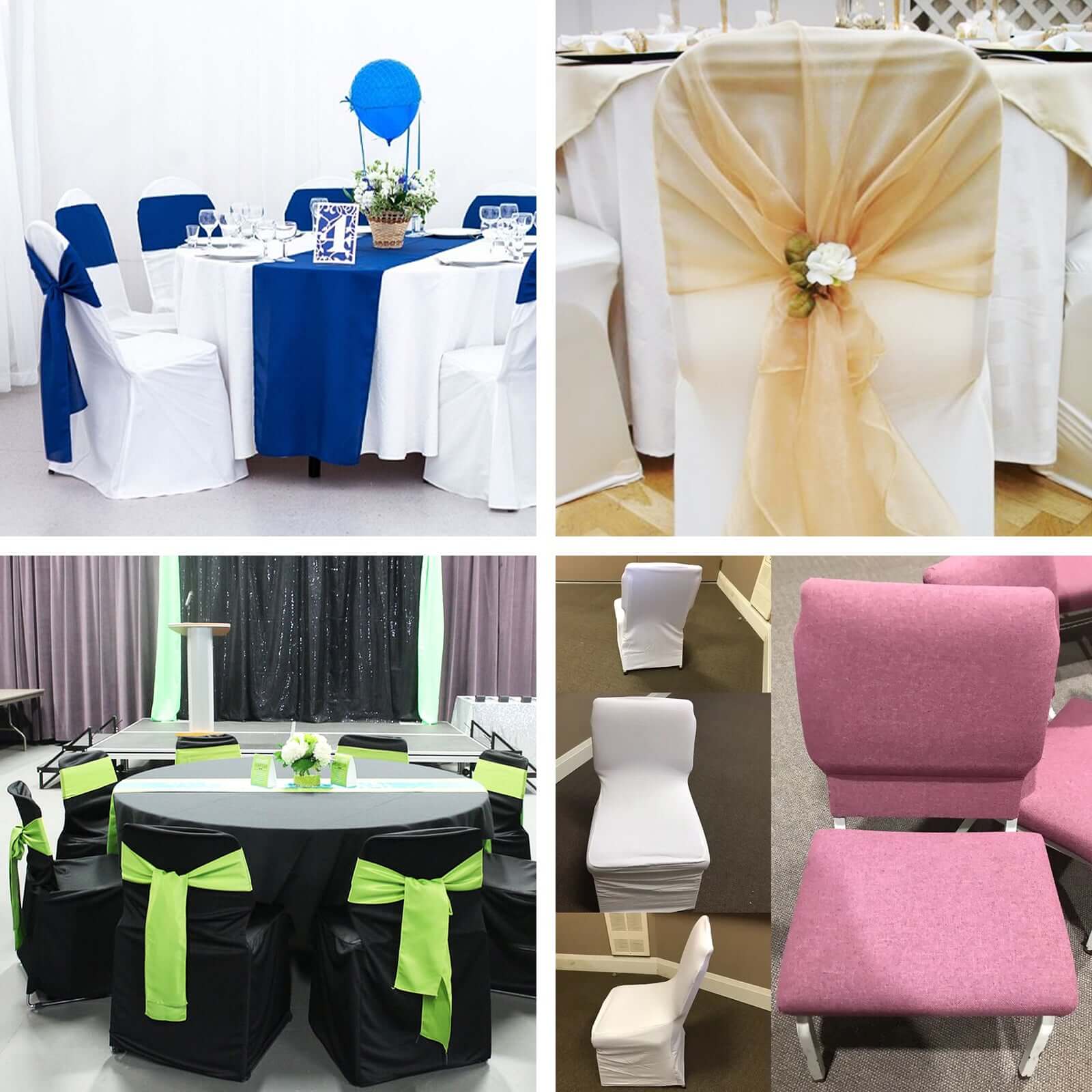 Scuba Stretch Chair Cover Black for Banquet Chairs Slim Fit Design - Wrinkle Free and Durable Slipcover - Image 3