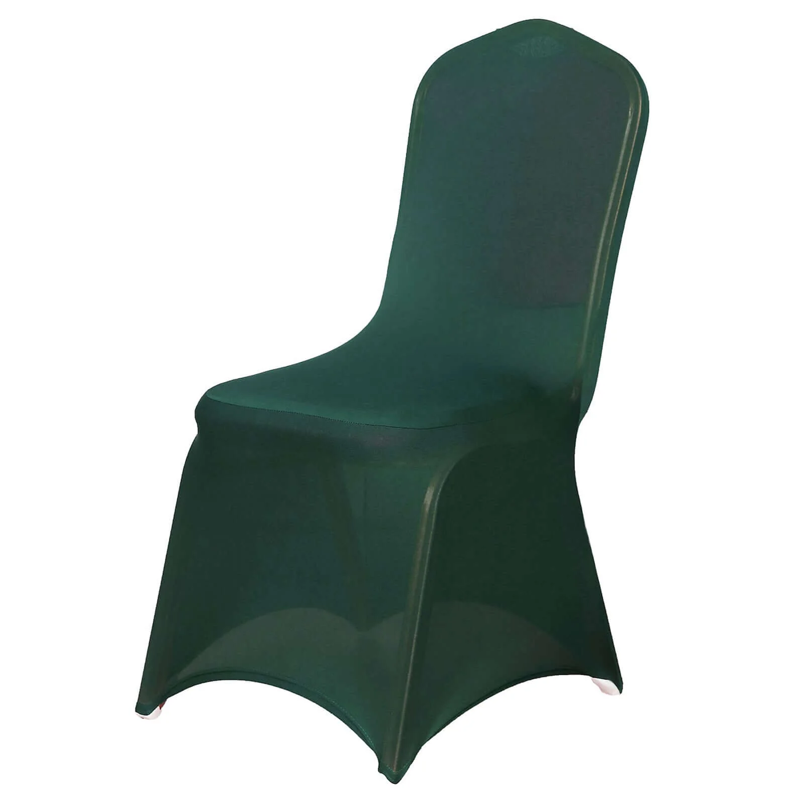 Spandex Chair Cover for Banquet Chairs Hunter Emerald Green - Stretch 160GSM Fabric with Slip-On Slipcover - Image 6