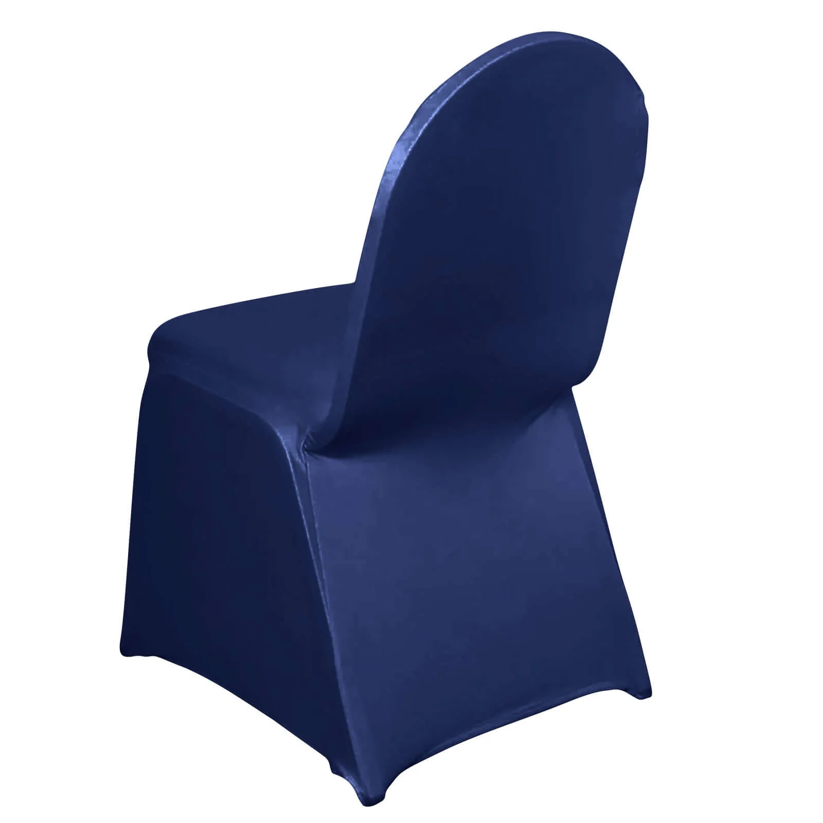 Spandex Chair Cover for Banquet Chairs Navy Blue - Stretch 160GSM Fabric with Slip-On Slipcover - Image 6